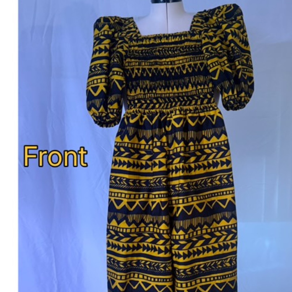 Puff sleeve  jumpsuit